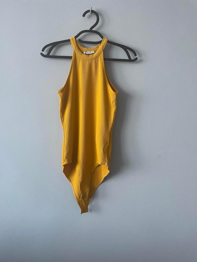 BODY jaune ZARA S, Manches courtes, Comme neuf, Jaune, Enlèvement ou Envoi