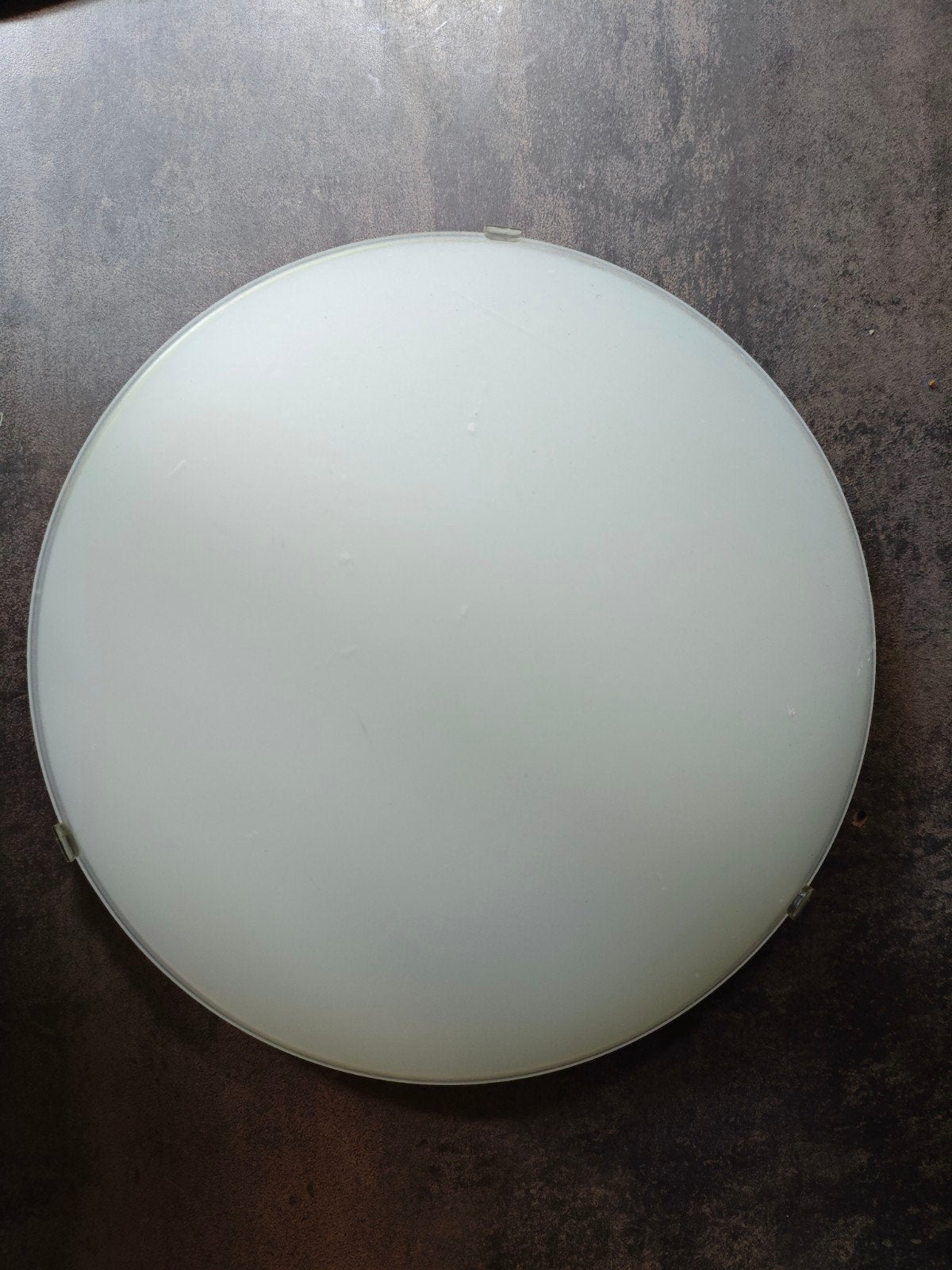 Plafonnier rond ou applique - Ikea, Maison & Meubles, Blanc, Moderne, LED, Verre