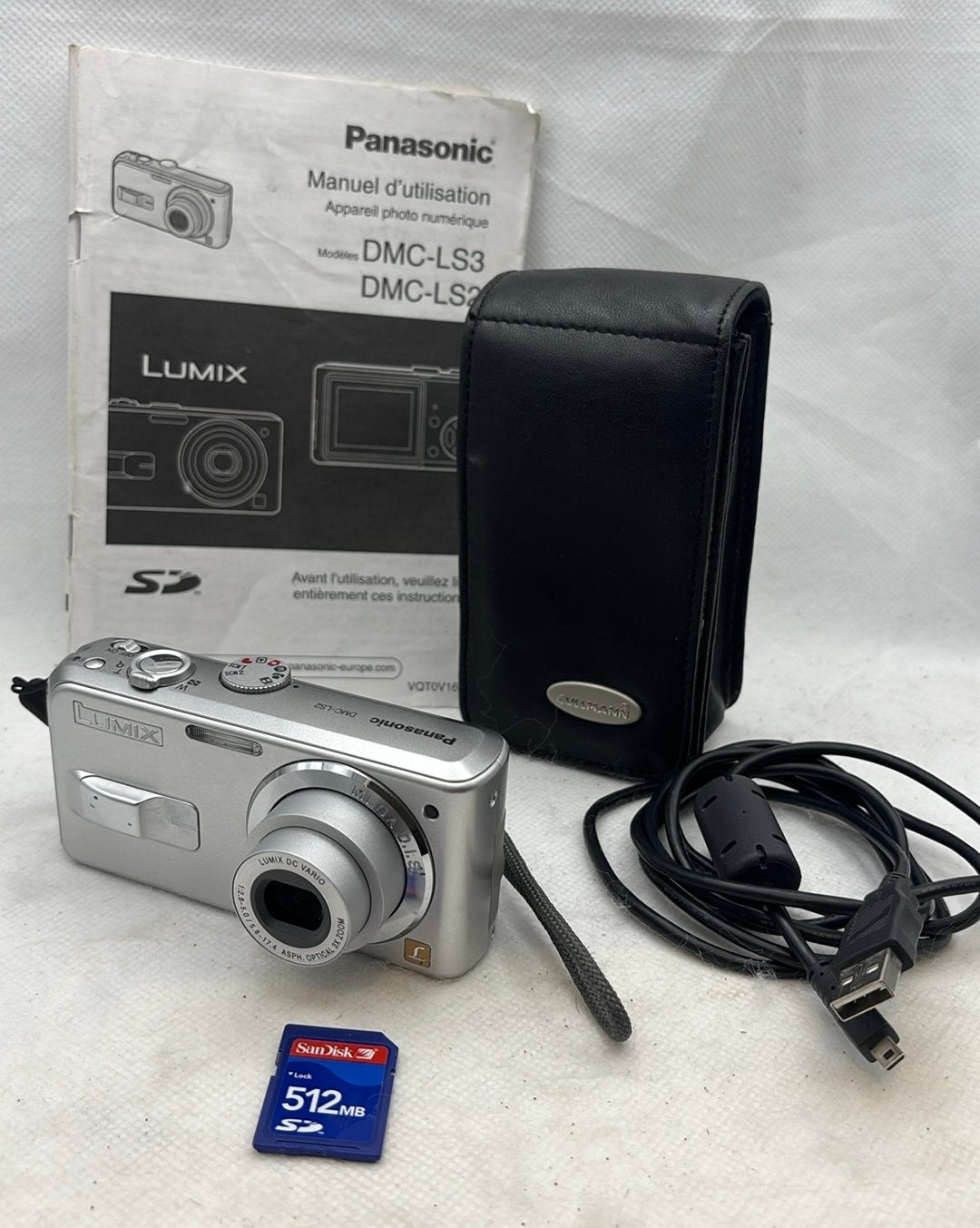 Panasonic Lumix DMC-LS3 5MP digitale camera zilver, Ophalen of Verzenden, Zo goed als nieuw, Panasonic