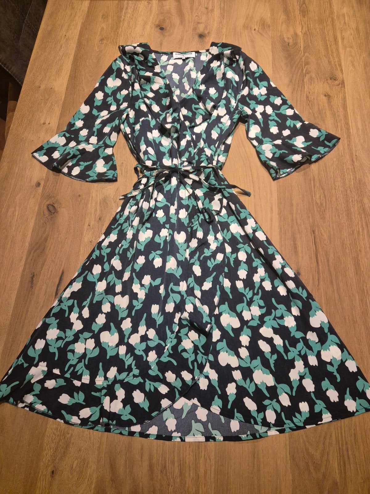 Clouds of Fashion bloemenjurk – maat S, Kleding | Dames, Ophalen, Maat 36 (S), Groen