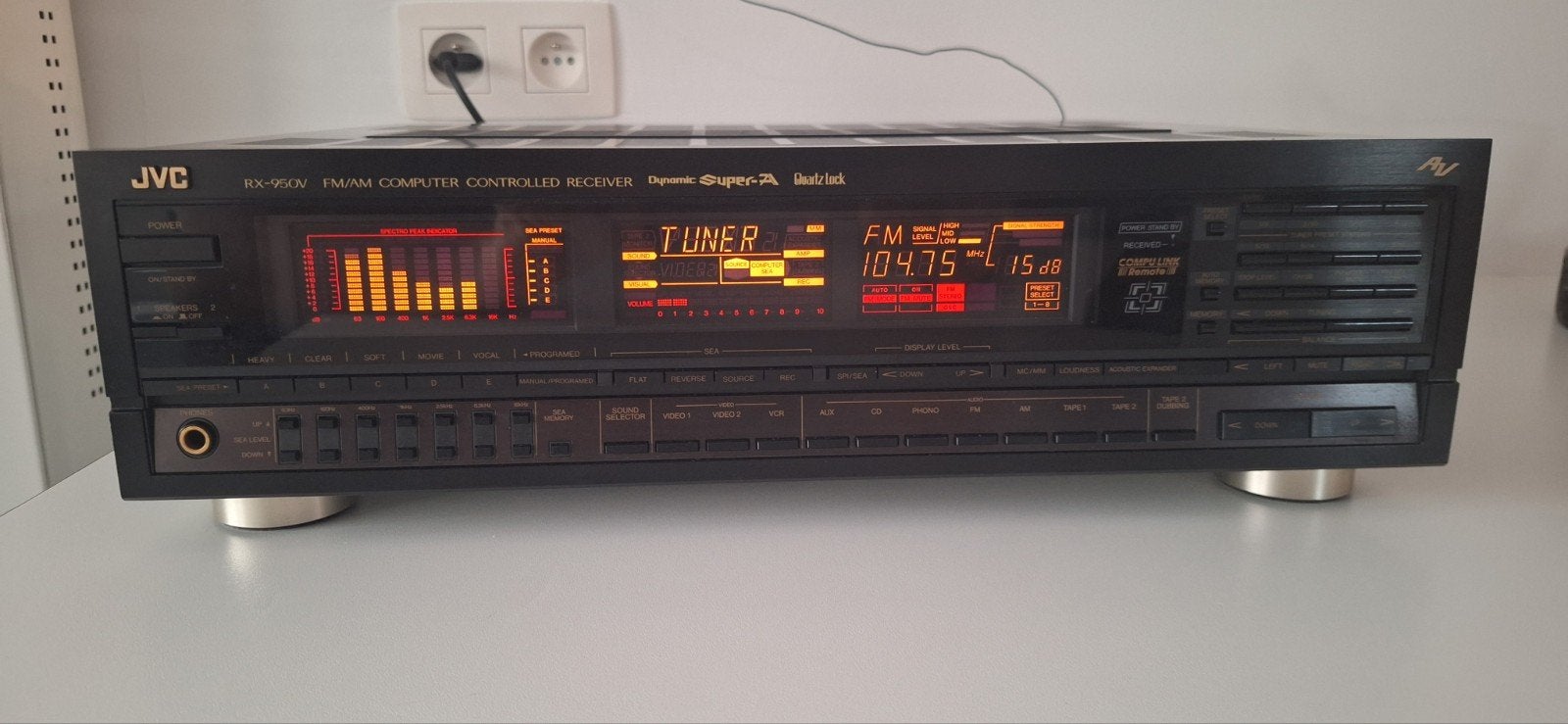 Ampli-TunerVintage JVC RX-950V – Haut de Gamme- télécommande, Enlèvement, Stéréo, JVC