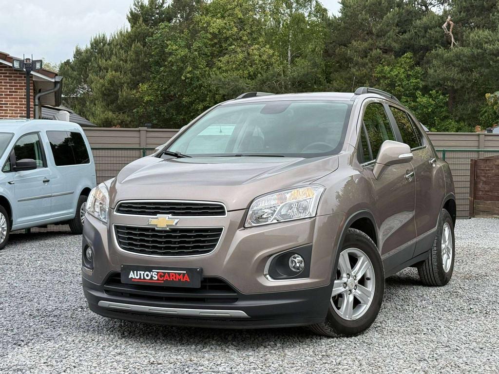 Chevrolet Trax 5 ZIts Airco ElektrR 1ste eigenaar weinig km, Auto's, Chevrolet, Euro 5, Gebruikt, 4 cilinders, Bruin