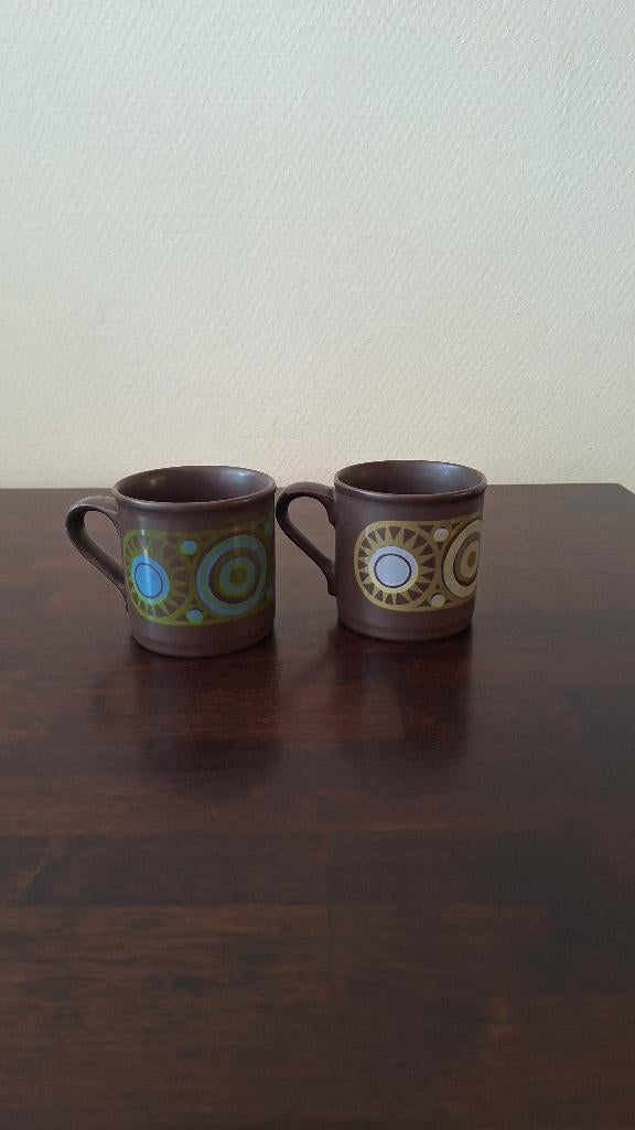 KILNCRAFT 2 mokken retro tas thee koffie Engels vintage, Ophalen of Verzenden