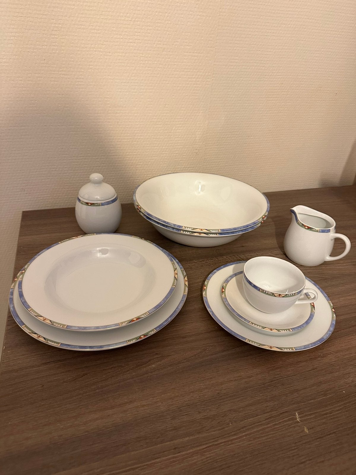 Volledig porseleinen servies Arvidis “Art de Vivre” 12 pers, Huis en Inrichting, Ophalen, Overige merken, Zo goed als nieuw, Overige stijlen