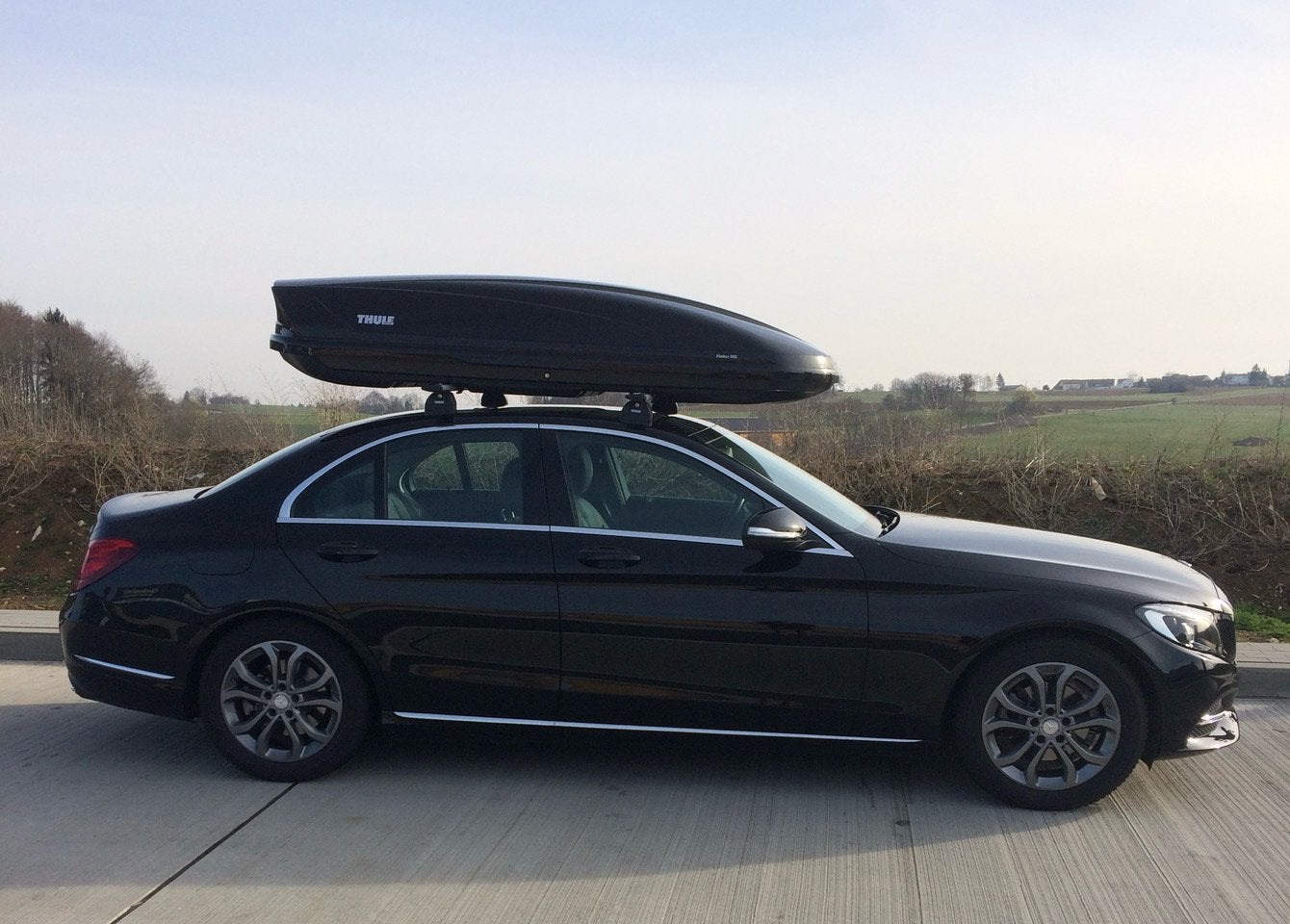 Dakkoffer Thule airodynamisch black MOTION 900 glossy XXL, Enlèvement, Comme neuf