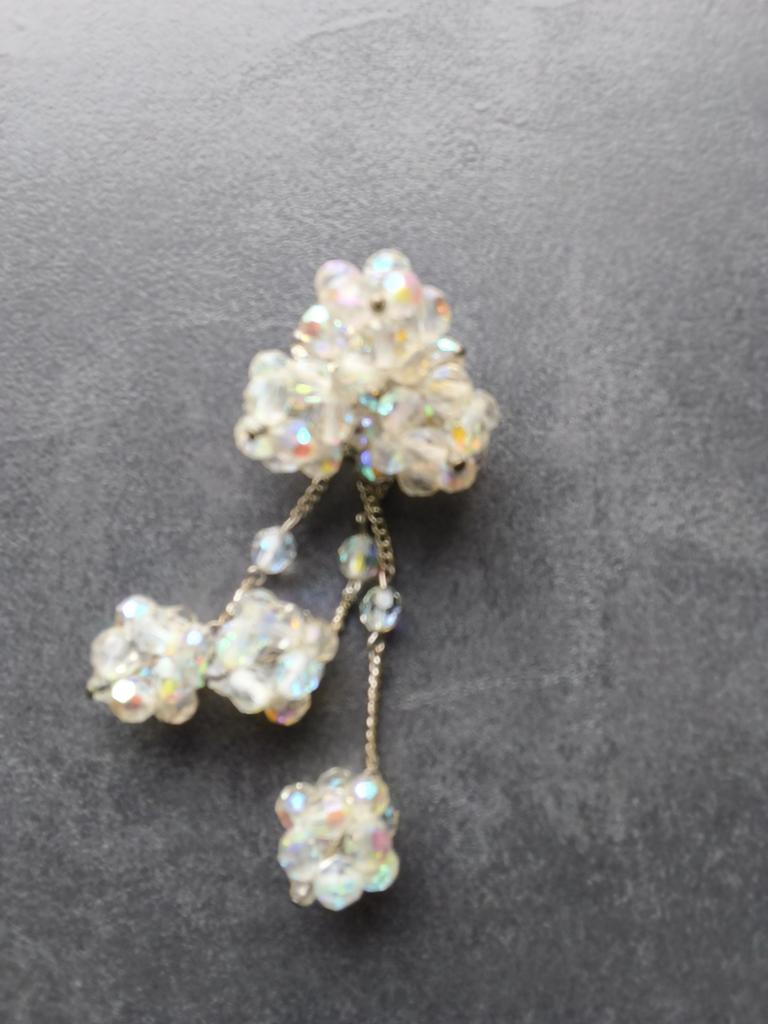 1 collier et boucles d'oreilles swaroski, Bijoux, Sacs & Beauté, Bijoux anciens, Enlèvement, Collier