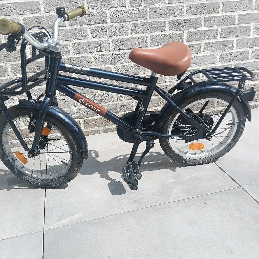 Kinderfiets, Fietsen en Brommers, Ophalen, Gebruikt, Terugtraprem, Popal