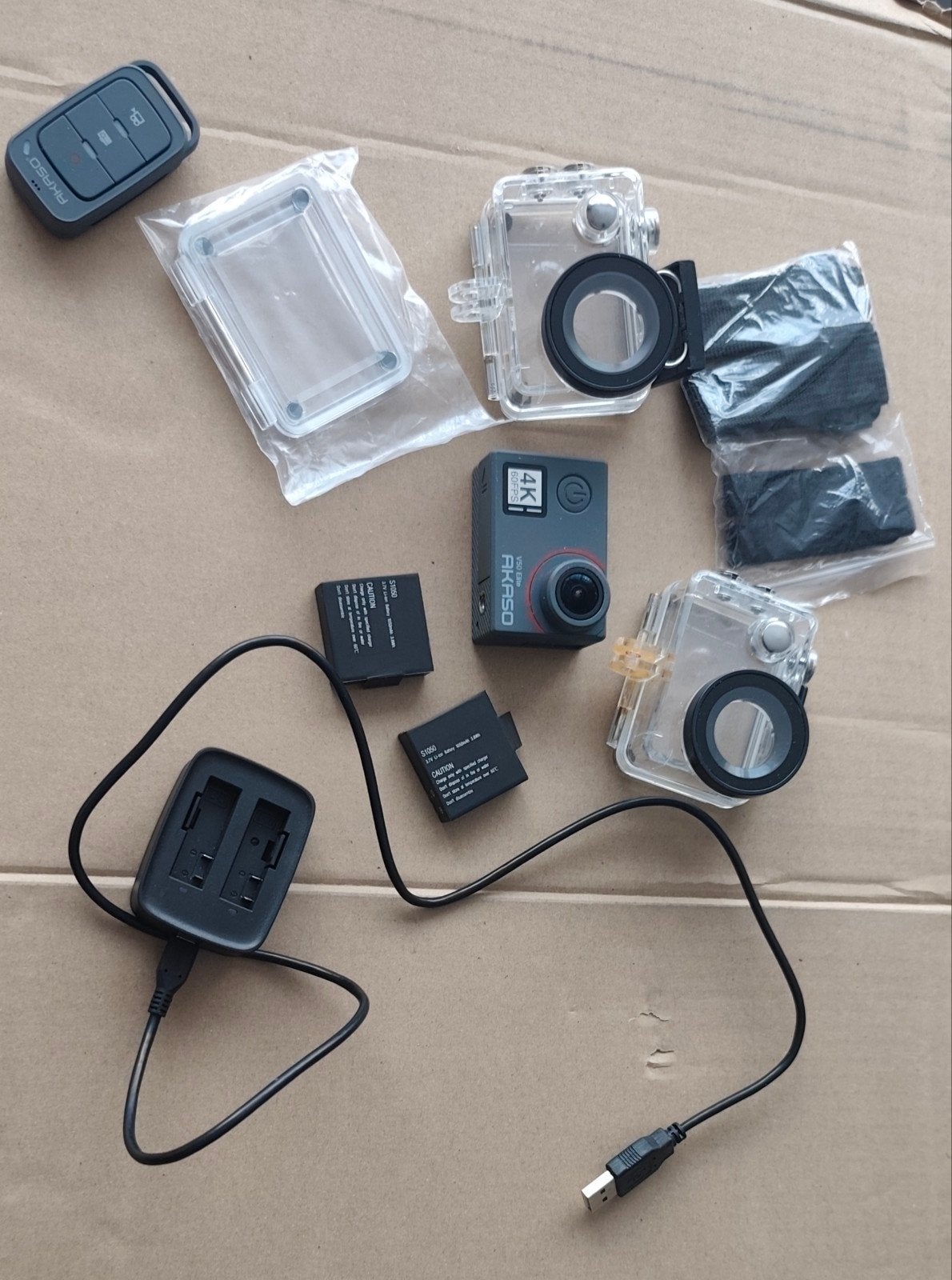 AKASO V50 Elite Caméra Sport 4K 60FPS 20MP, Enlèvement, Comme neuf