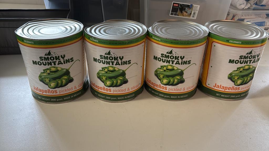 4xXL Blik Smoky Mountains Jalapeños (Grootverpakking 2,89kg), Ophalen, Nieuw