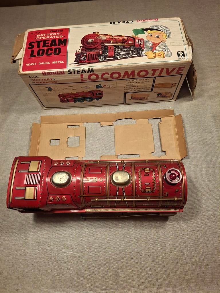 Blikken speelgoed locomotief, Antiek en Kunst, Ophalen