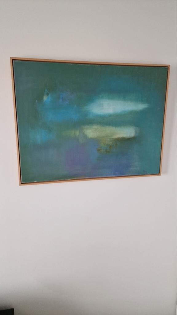 Marie celine bondeu. Doek 60x80 getekend, Ophalen