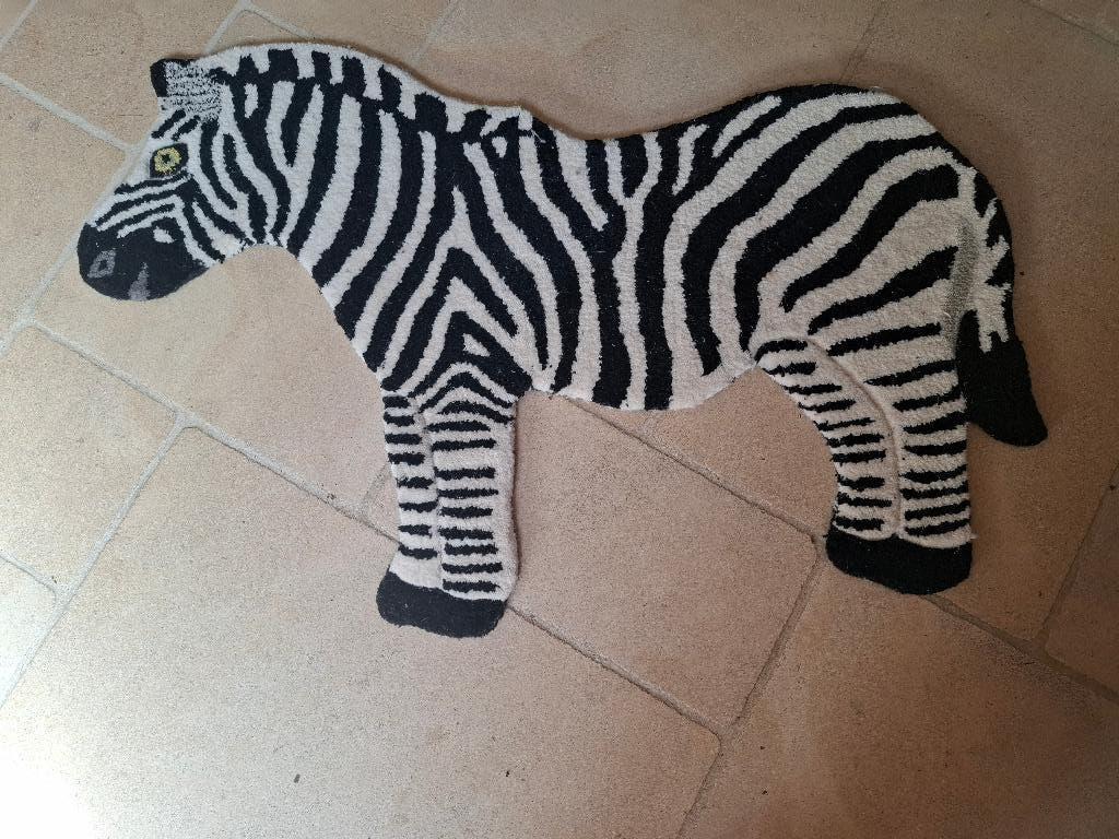 Tapijt zebra kinderkamer, Ophalen, Zo goed als nieuw