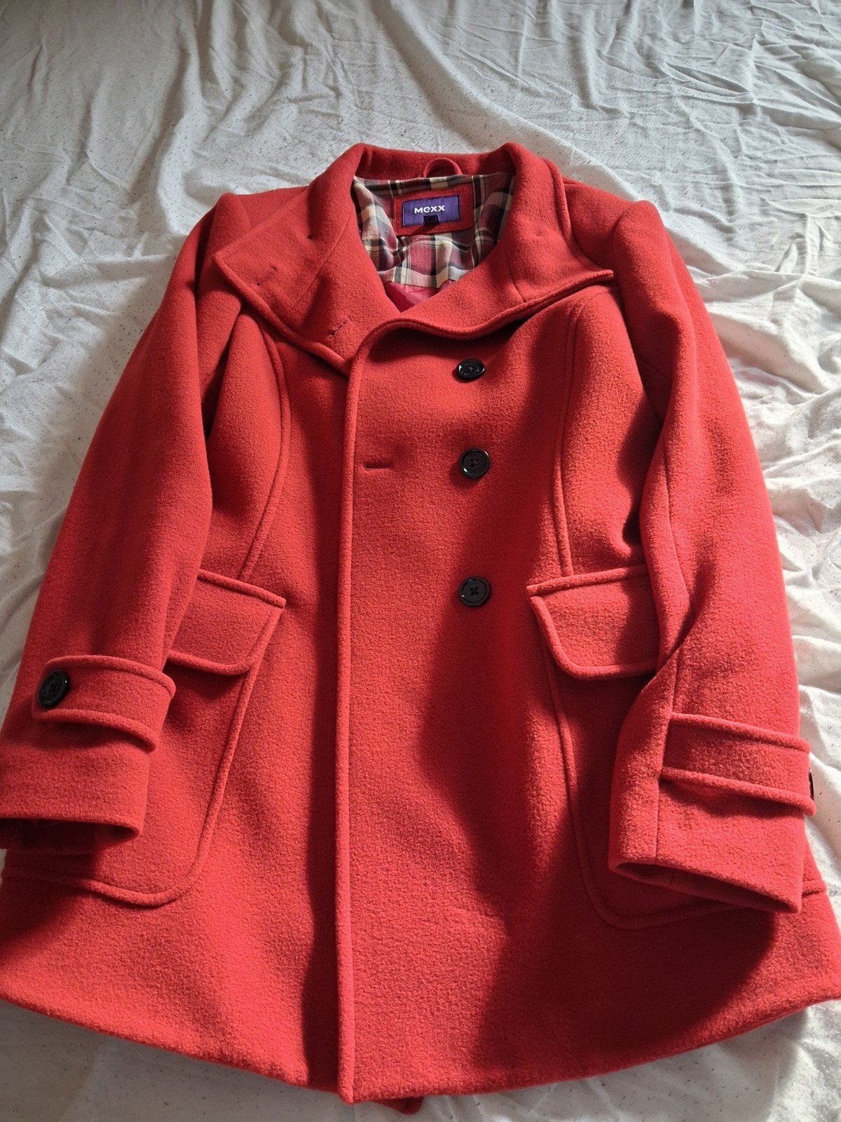 wollen mantel maat 42 Mexx, Kleding | Dames, Mexx, Verzenden, Maat 42/44 (L), Gedragen