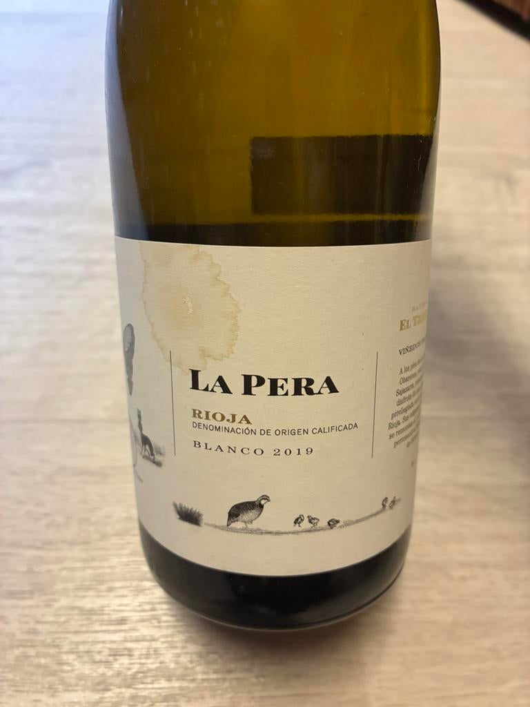 witte wijn  rioja blanco la pera 6 stuks, Collections, Vins, Enlèvement, Comme neuf, Vin blanc