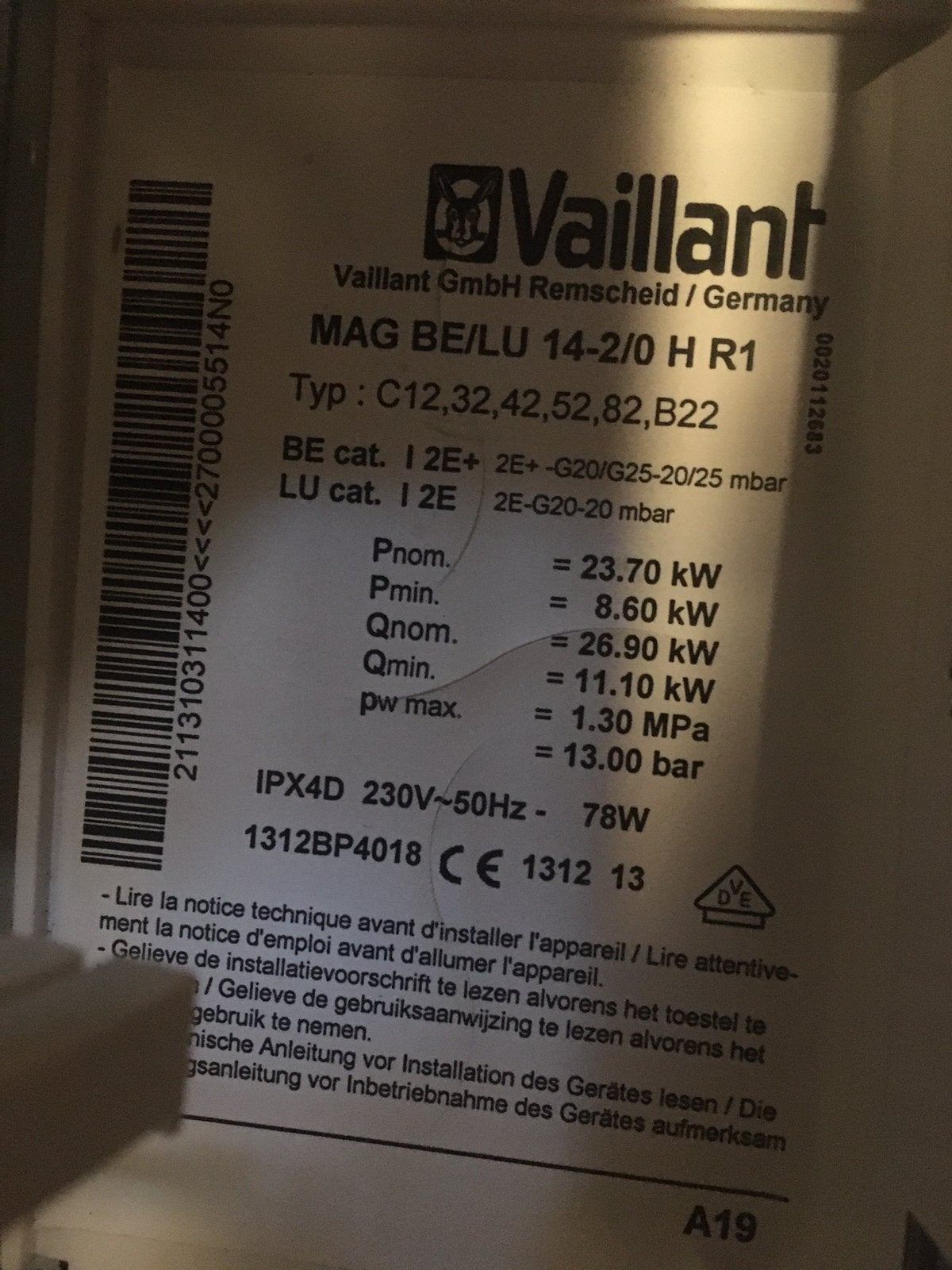 Vaillant turbo mag, Bricolage & Construction, Enlèvement ou Envoi