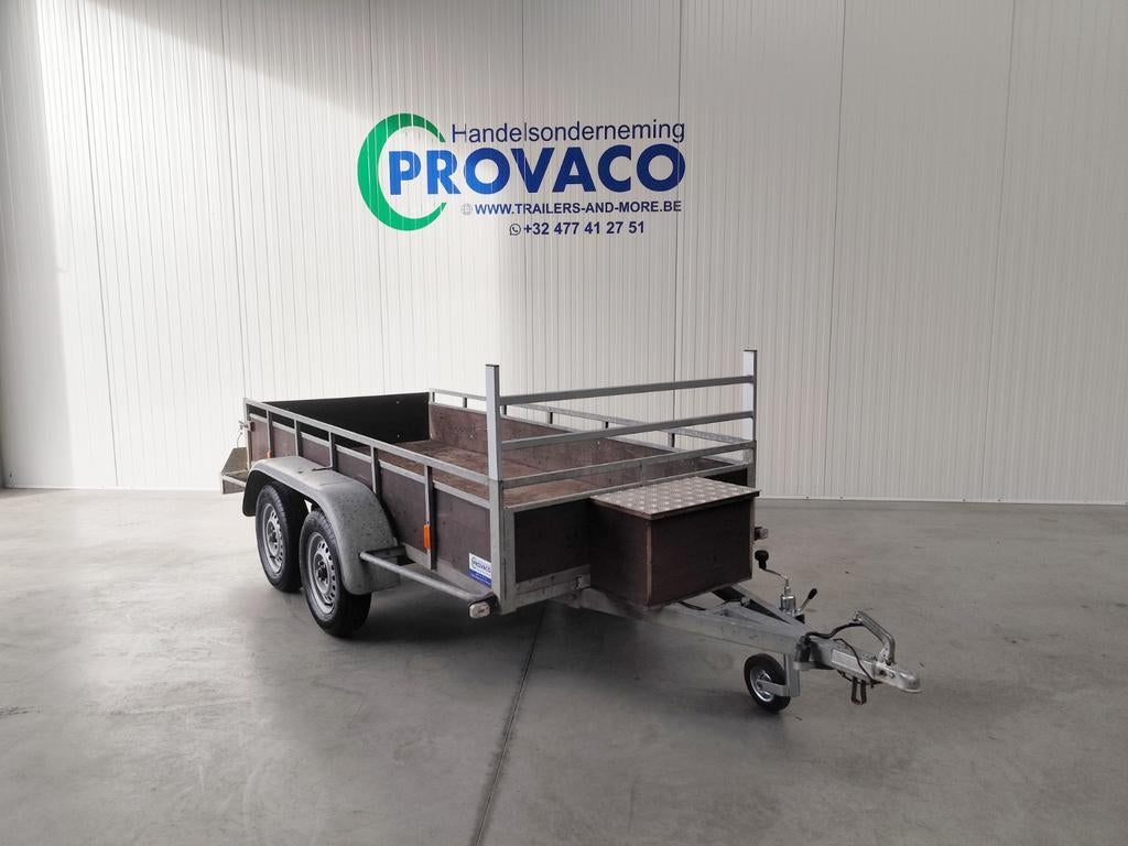 BW-TRAILERS 750kg keuringsvrij • 125x300cm • perfecte staat, Auto diversen, Ophalen