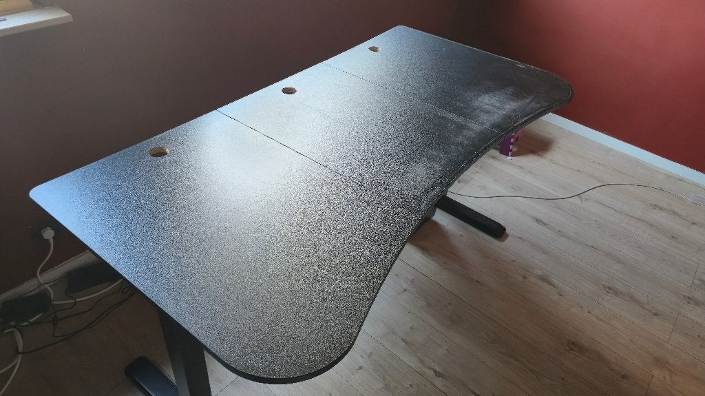 Gaming bureau, Huis en Inrichting, Bureaus, Zwart, 160 cm, Gebruikt, Spaanplaat of MDF