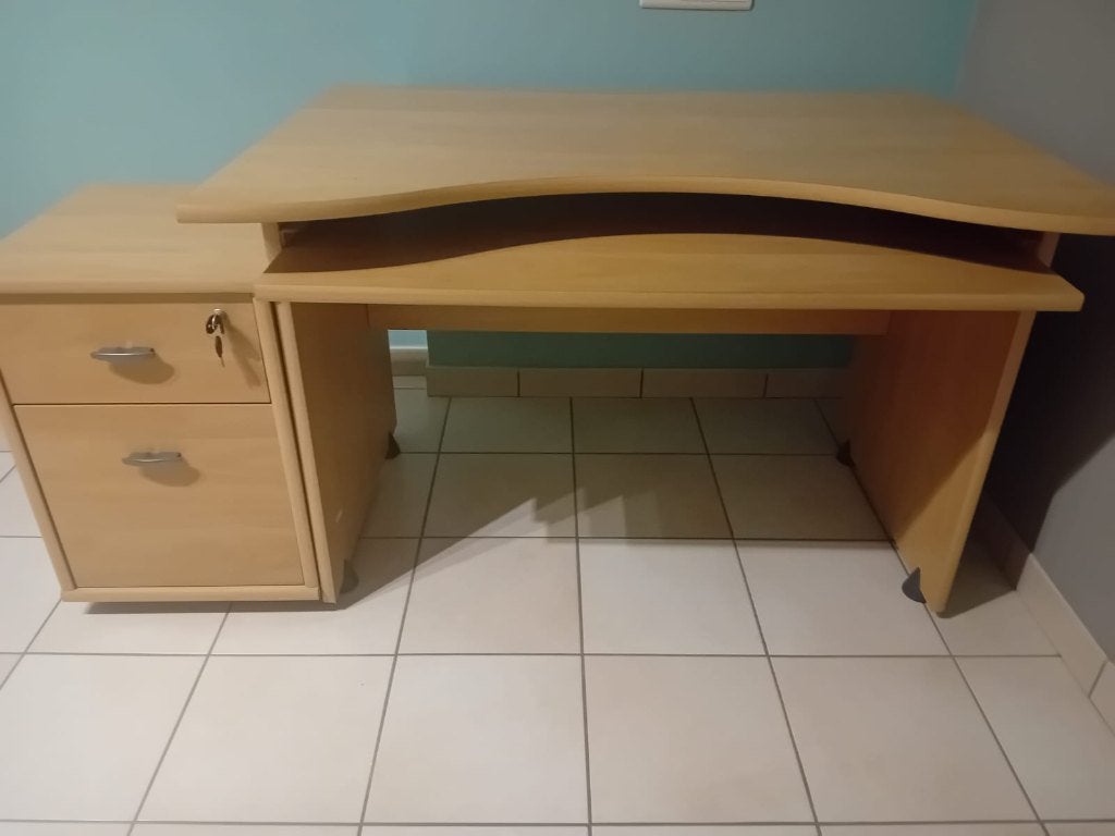 Bureau met kastje, Maison & Meubles, Enlèvement, Utilisé