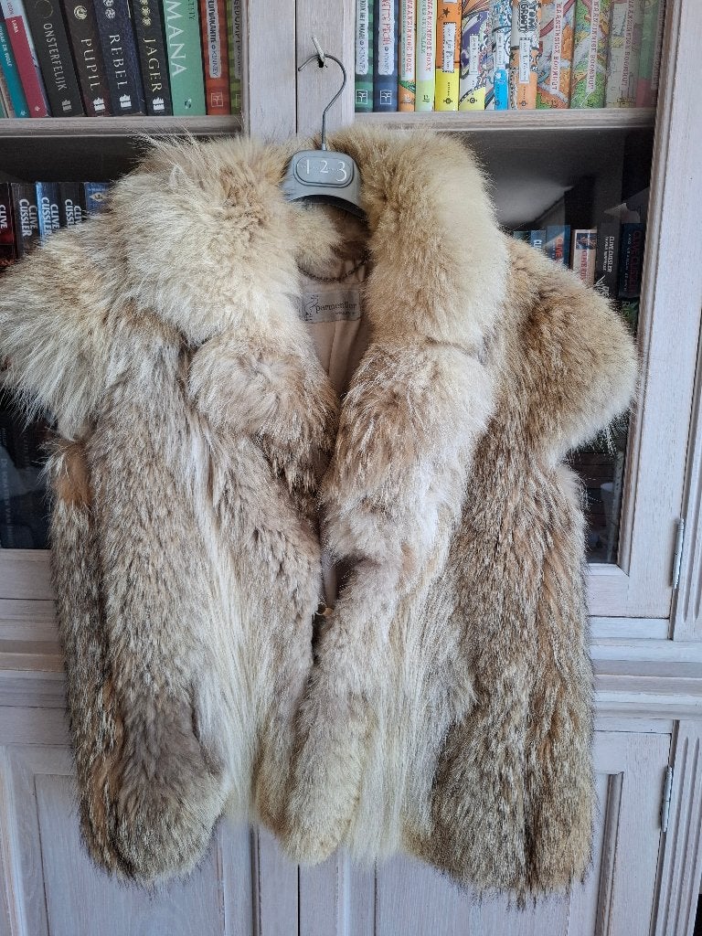 Vintage bodywarmer in Wolf Large, Ophalen, Beige, Maat 42/44 (L), Parmentier