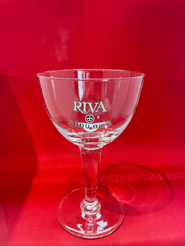 bierglas Riva Abdij Bier, Verzamelen, Ophalen of Verzenden, Gebruikt, Bierglas