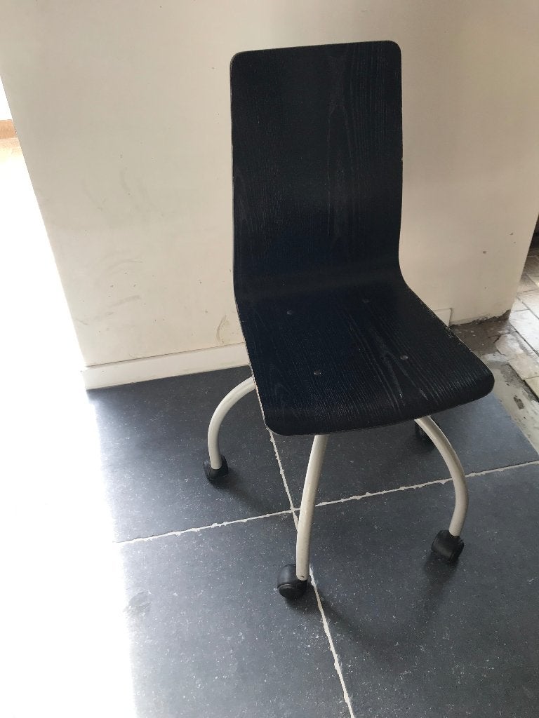 Ikea bureaustoel zwart/donkerbruin, Huis en Inrichting, Ophalen, Zwart, Bureaustoel