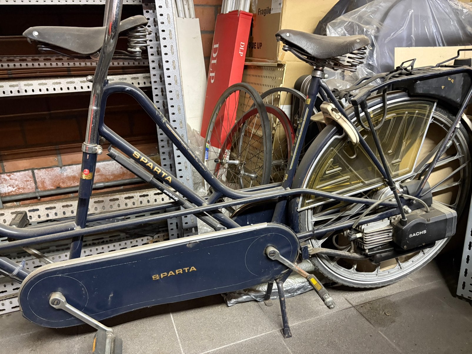 Tandem spartamet zeldzaam, Vélos & Vélomoteurs, Vélos | Tandems, Enlèvement, Comme neuf