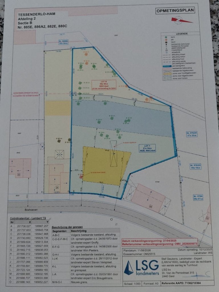 Bouwgrond Boshoeven Tessenderlo, Immo, Tessenderlo-Ham, Verkoop zonder makelaar, Tot 200 m²