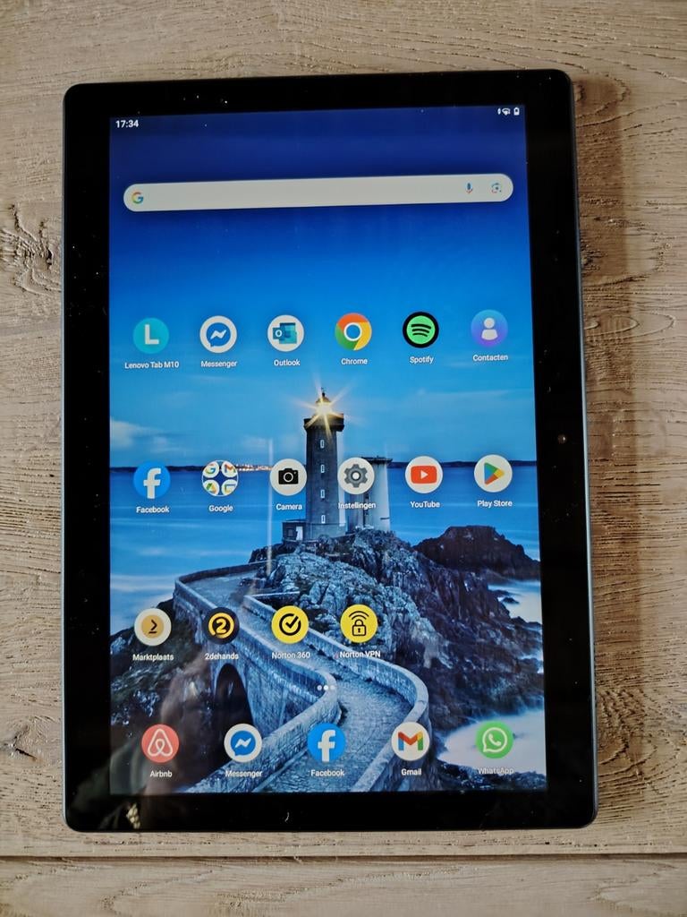 Lenovo tablet zwart M10 + hoesje in perfecte staat, Ophalen of Verzenden, 10 inch