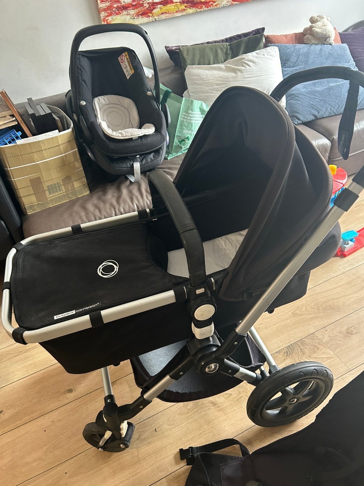 Bugaboo Cameleon – poussette haut de gamme + nacelle + siège, Enlèvement, Comme neuf, Poussette, Bugaboo