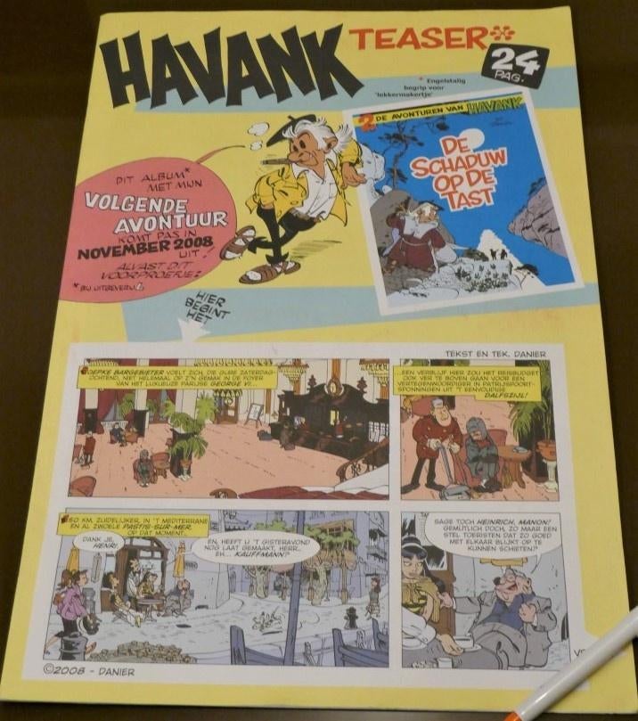 HAVANK, 2a, Havank teaser - De Schaduw op de tast (krant), Ophalen
