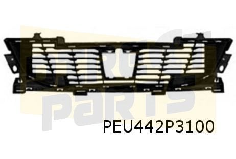 Peugeot	2008 (2/20-8/23) (P24E) Grille onder (FXT zwart) Ori, -, -, Nieuw, Bumper