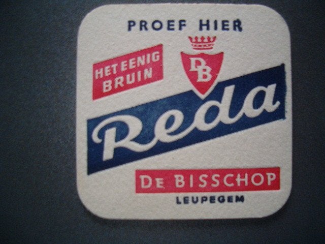 Bierviltje De Bisschop Leupegem 1 : 95 x 95 mm, Verzamelen, Ophalen of Verzenden, Gebruikt, Viltje(s)