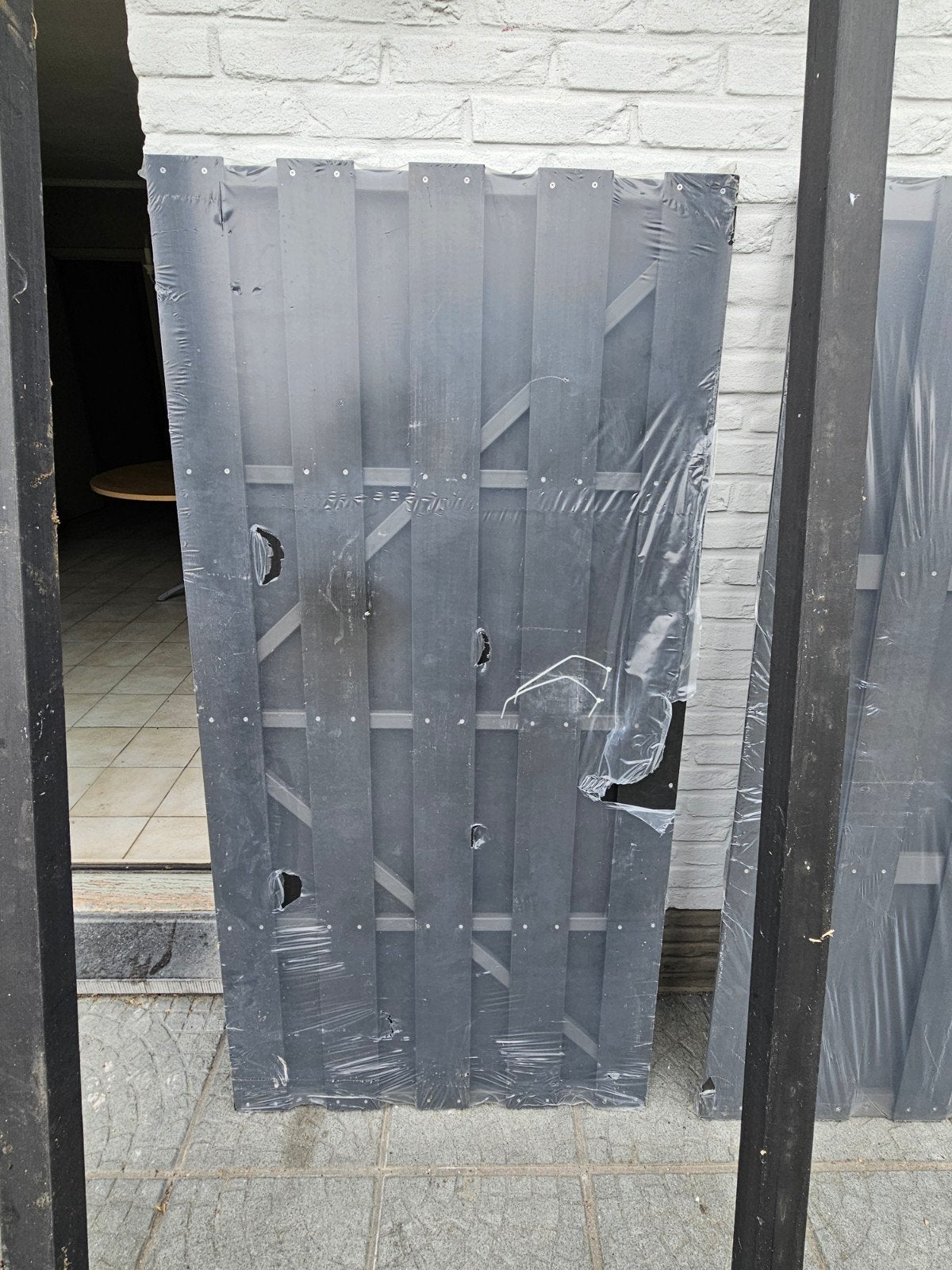 clôture de jardin anthracite, Jardin & Terrasse, Comme neuf, Synthétique, Enlèvement, 1 à 2 mètres