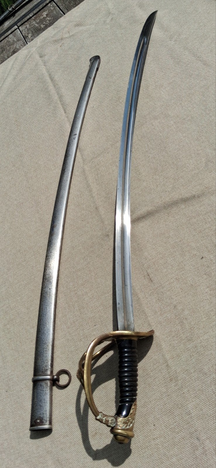 Sabel officier cavalerie 1885 Chatellerault, Verzamelen, Ophalen of Verzenden, Landmacht, Zwaard of Sabel
