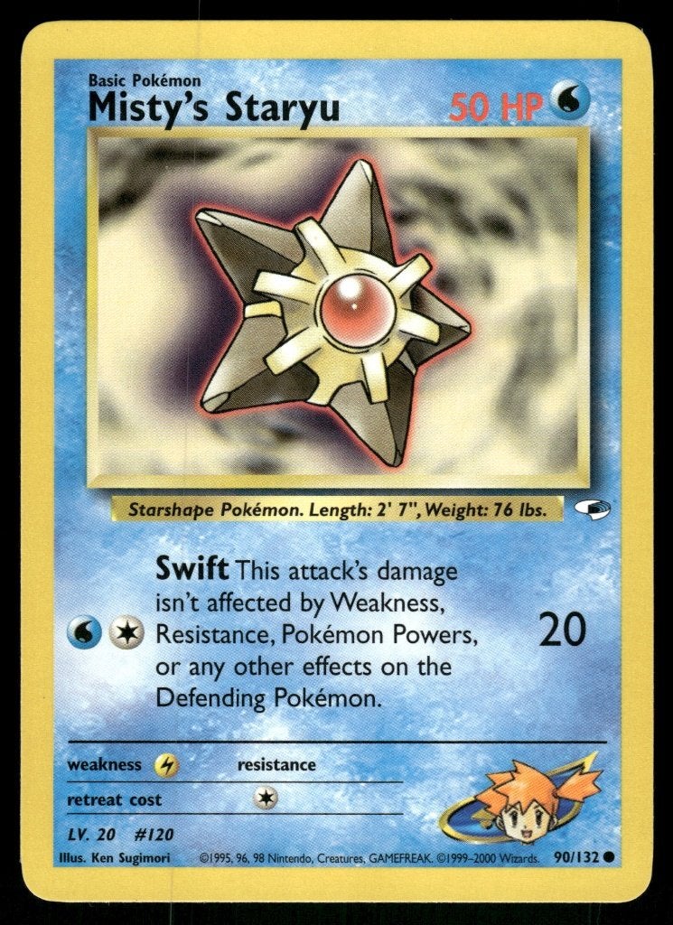 Misty's Staryu 90/132 - Gym Heroes (NM), Envoi, Utilisé