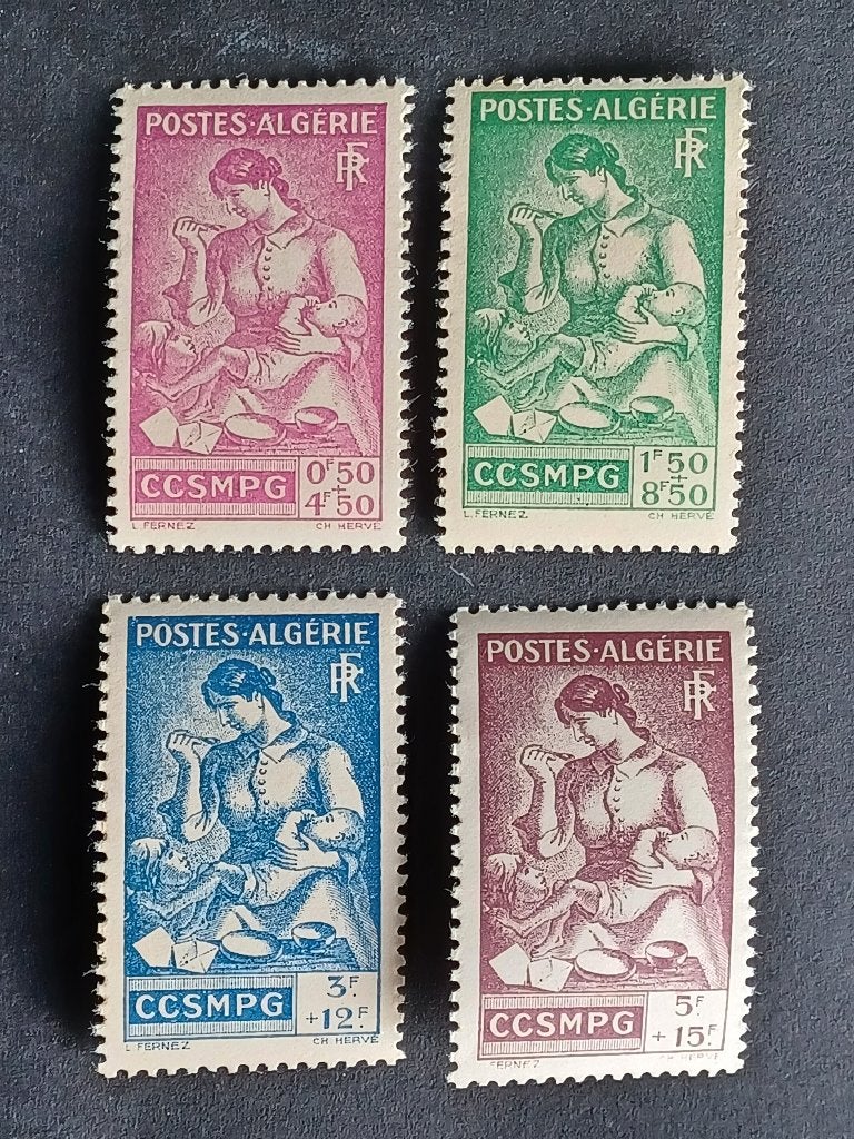 Timbres d'Algérie française, Enlèvement ou Envoi, Autres pays, Non oblitéré