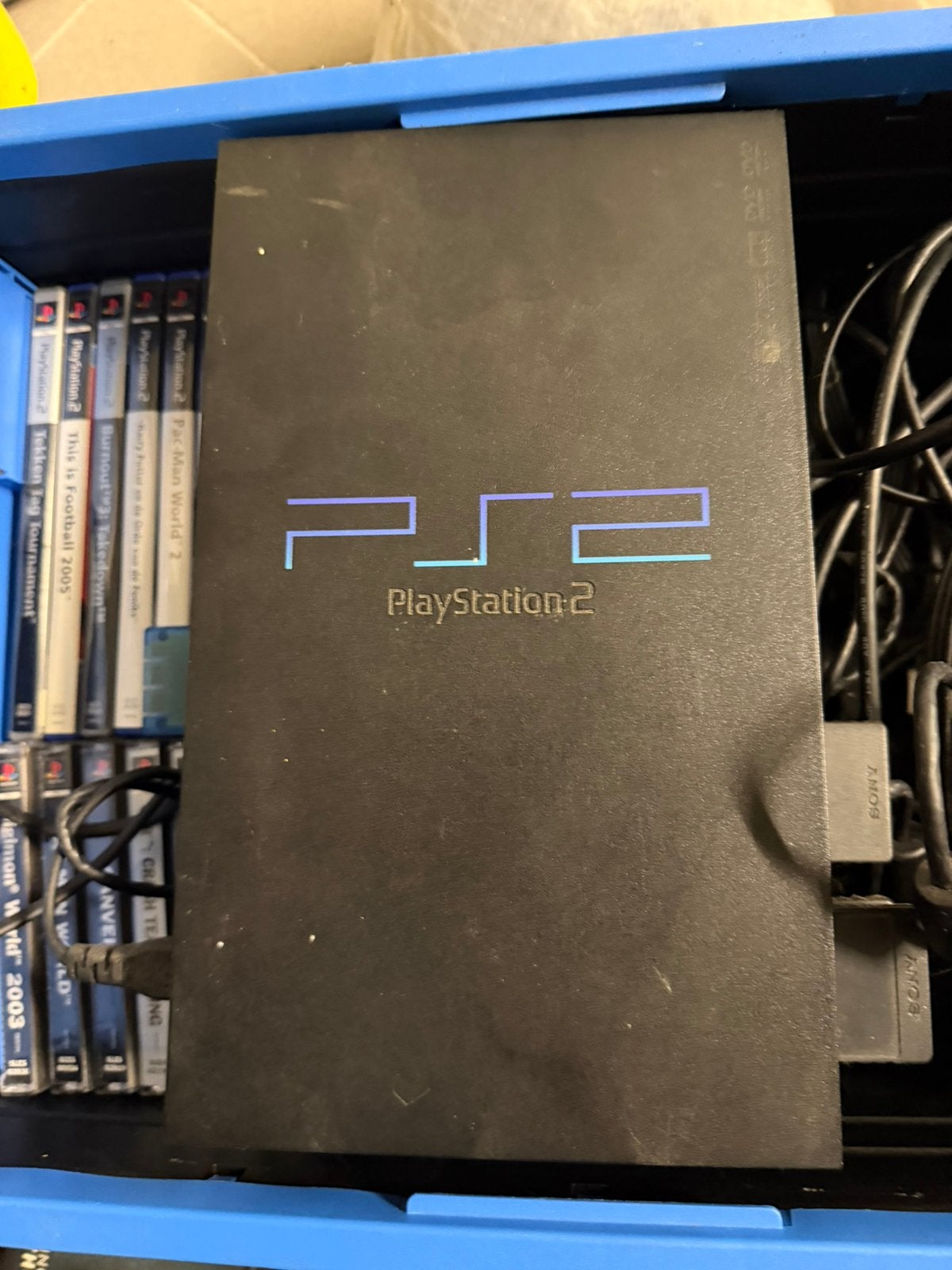 PlayStation 2, 2 controllers, melory card en tal van spellen, Consoles de jeu & Jeux vidéo, Enlèvement ou Envoi, Utilisé, Avec jeux