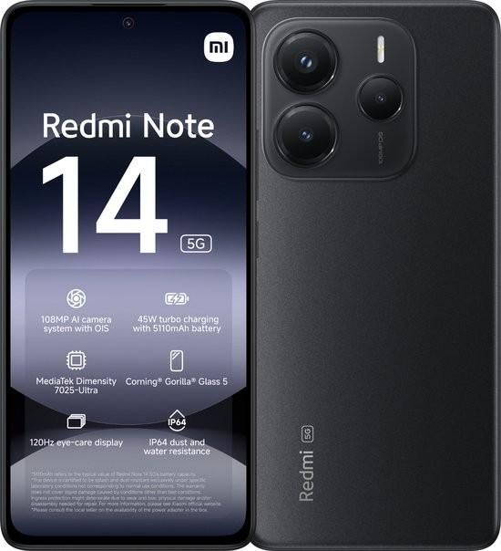 Xiaomi Redmi Note 14 5G 256 Go, Télécoms, Enlèvement