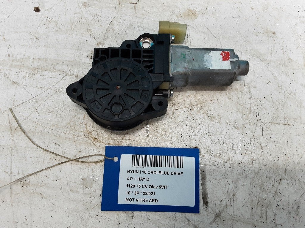 MOTOR RAAMMECHANIEK RECHTS ACHTER Hyundai i10 (F5), Hyundai Motor Deutschland GmbH, Gebruikt, Achter, Kaiserleipromenade 5
63067  Offenbach am Main, DE