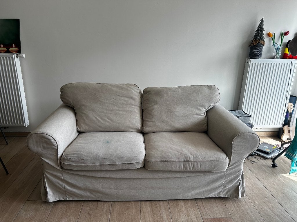 IKEA EKTORP 2-Seater Sofa (Beige), Ophalen, Gebruikt, 150 tot 200 cm, Tweepersoons
