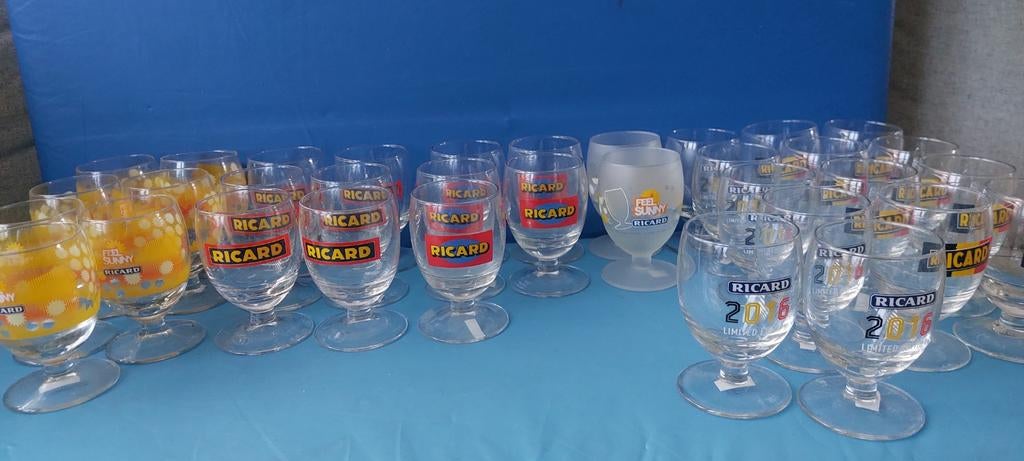 Ricard-glazen voor 4 euro per stuk, Verzamelen, Ophalen of Verzenden