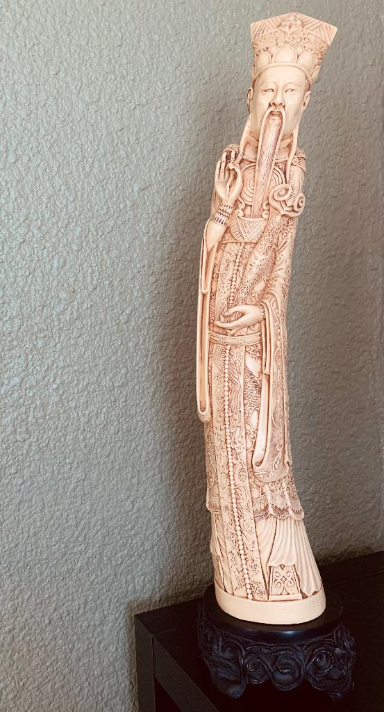 Ivory-look beeld , chinese geleerde, Ophalen, Beeld