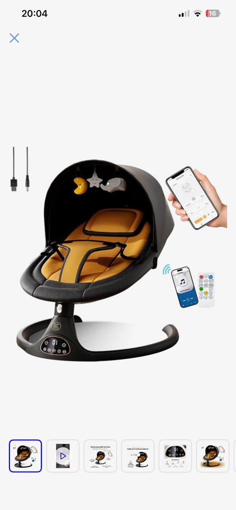 Transat électrique pour bébé, Enlèvement, Comme neuf