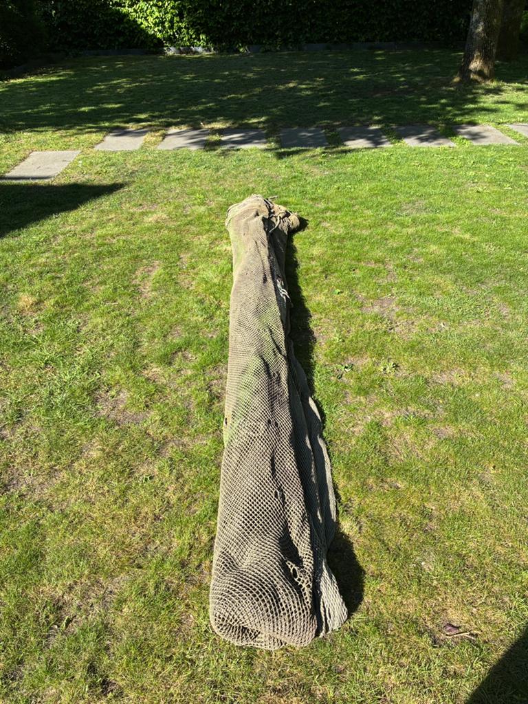Een authentiek militair camouflage net, 5*5m, Ophalen
