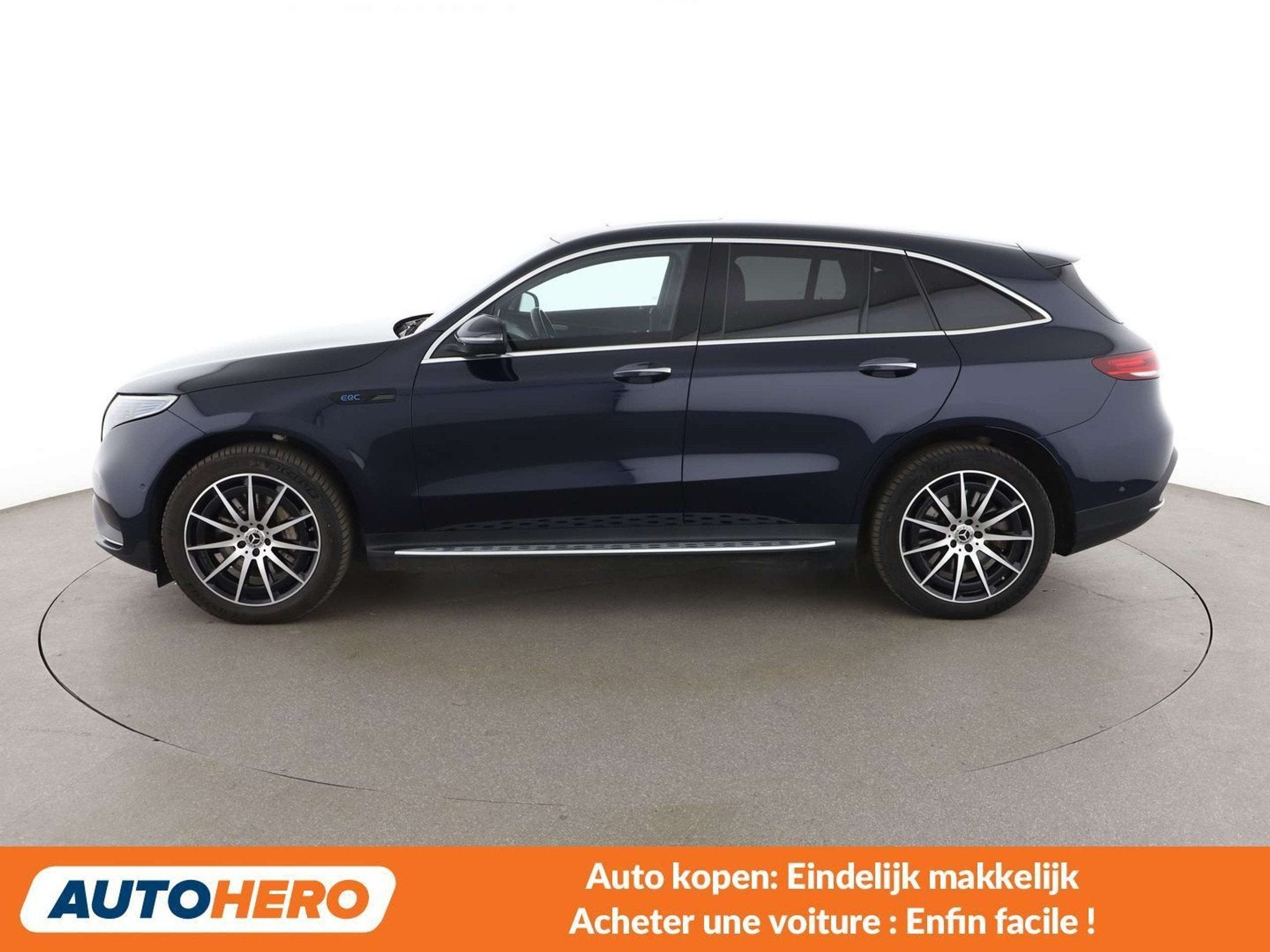 Mercedes-Benz EQC 400 electric drive 300 kW 4Matic AMG Line, Auto's, Mercedes-Benz, Gebruikt, Zwart, Blauw, 408 pk