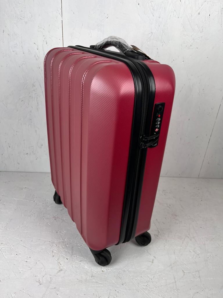 Reiskoffer - Trolley op wielen - Bordeaux - 54 cm - NIEUW, Handtassen en Accessoires, Koffers, Nieuw, Hard kunststof, 50 tot 60 cm