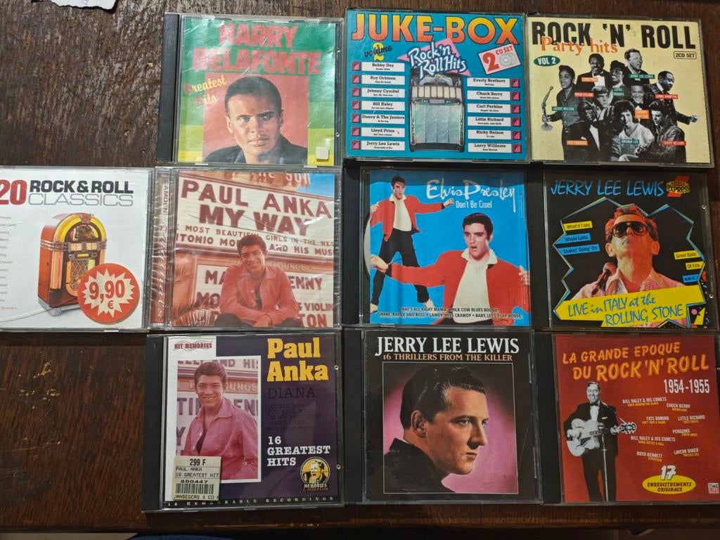 Lot de 12 CD Rock'n'Roll (dont DE Elvis Presley, J.Lewis), Enlèvement ou Envoi, Neuf, dans son emballage, Rock and Roll