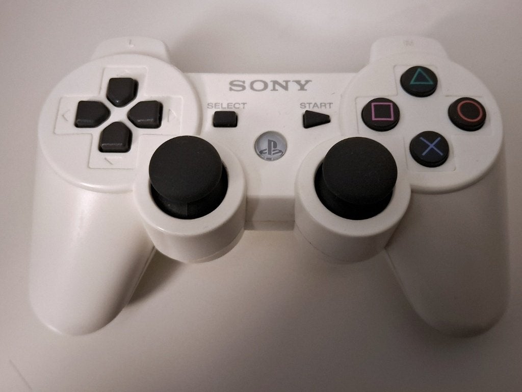 PS3 Controller (wit), origineel Sony, Games en Spelcomputers, Gebruikt, Info@retrogamed.be, PlayStation 3, RetroGamed