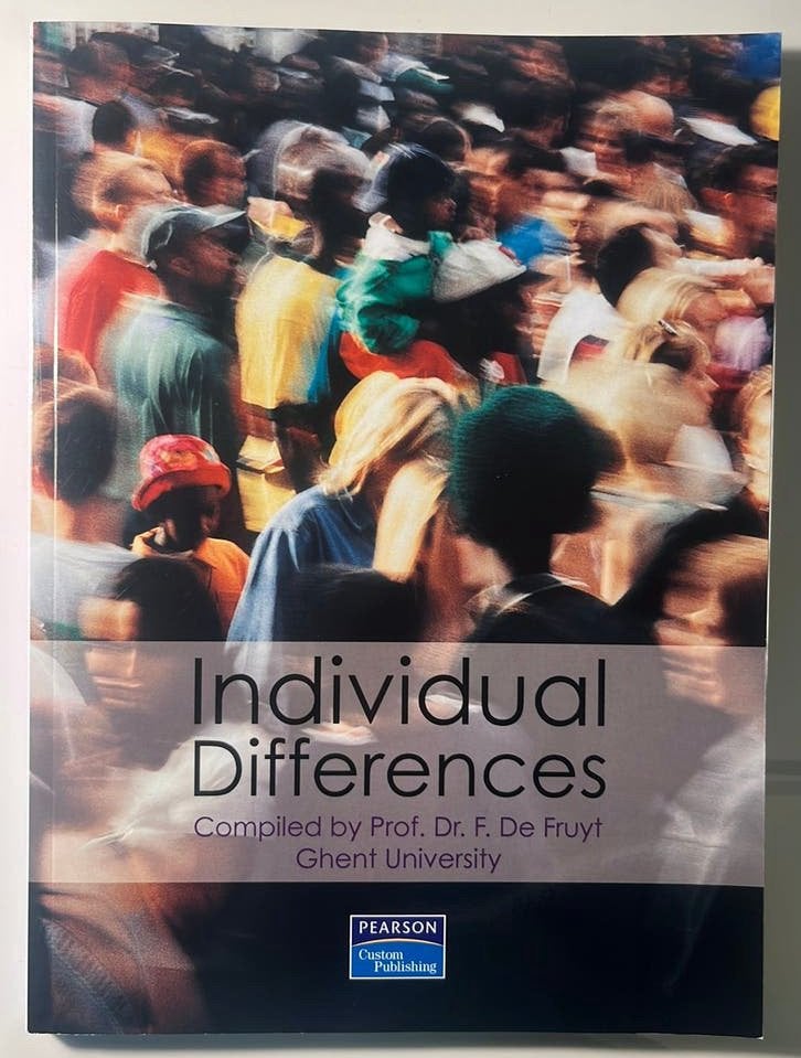 Studieboek: Individual differences, Boeken, Ophalen, Zo goed als nieuw, Hoger Onderwijs