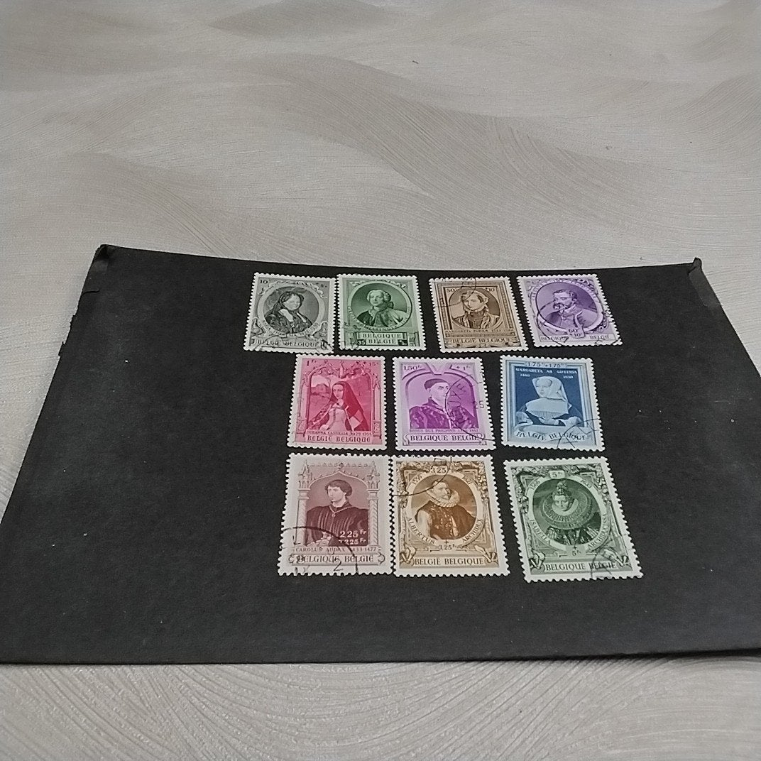 BELGIE 573/582 gestempeld met cote 3,00 €, Ophalen of Verzenden